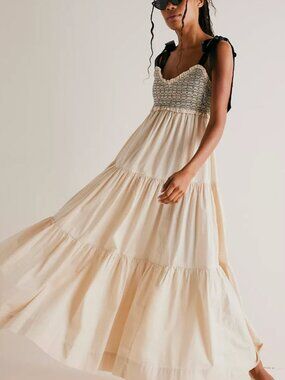 NWT Free People Bluebell Solid Maxi Dress | Size XS